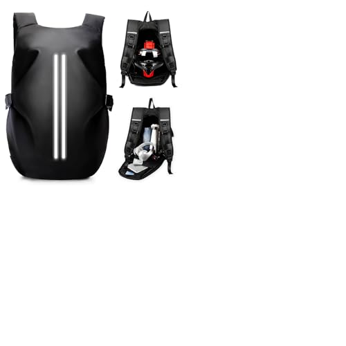 HYC00 Motorradrucksäcke für Herren Damen, Motorradrucksack Wasserdichter Helmrucksack, Rucksack Motorrad, Motorradzubehör, Laptoptaschen, Reiserucksäc