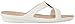 Crocs Women's Sanrah Hammered Met Sandal W Flat, oyster/gold, 8 M US