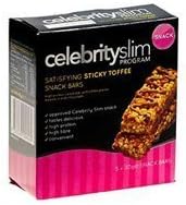 Celebrity Slim Sticky Toffee Snack Bar 5 Pack