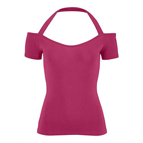 Camiseta para Mujer, Mujeres Elegantes Verano Camisetas Pullover ...