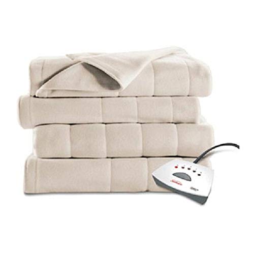 Sunbeam Electric Heated Fleece Blanket (Full, Seashell)