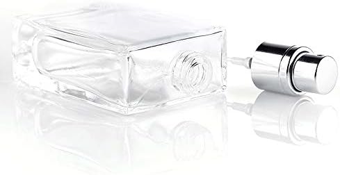 30ml Empty Glass Perfume Spray Bottle Atomizer Refillable Clear Rectangular, 30 ml - Image 3