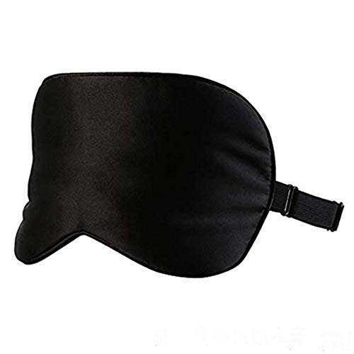 Pure Silk Sleep Mask Adjustable Eye Mask Strap for Comfortable Sleeping Lightweight and Comfortable, Super Soft Nose Pad No Wrinkles, for Men and Women (I Pack)