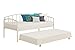 DHP Universal Metal Trundle Frame with Locks, Fits Most Twin Size Daybeds, White
