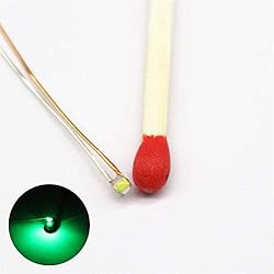 25pcs Pre-soldered Micro Litz Wired Leads Green SMD