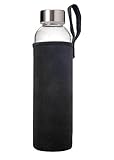 Primula Brew Travel Bottle Cold Brew Coffee Maker with Filter and Insulating Sleeve, 20 oz., Clear