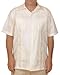 Squish Cuban Style Guayabera Shirt / Cream - Large