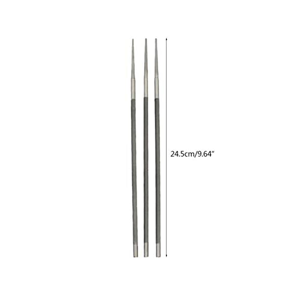 3 x runde Sägekettenfeilen zum Schärfen von Kettensägen, 4 mm, One Size, 1 – Bild 5