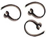 3 Pack of Black Ear Hook Earhook Loop Clip Replacement "Compatible" with Samsung Wep460 Wep470 Wep450 Wep475 Wep200 Wep250 Wep350 Bluetooth Headset. Custom Design. Made in USA By BluetoothFixer TM