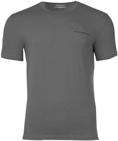 Herren T-Shirt aus Reiner Baumwolle, Rundhalsausschnitt, Schwarz, Größe M