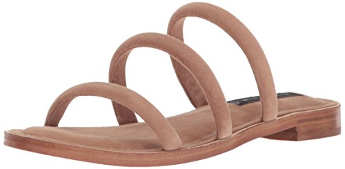 STEVEN by Steve Madden Women's Cocoa Flat Sandal, Tan Suede, 10 M US