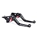 Heran Short Brake Clutch Levers for Yamaha YFZ 450 S/T/V 2003-2006, YFM 660 Raptor 2001-2006,YFM 350 Raptor 2006-2013, Banshee YFZ350 1995-2008, YFS200 Blaster 2003-2007,YFM 700 Raptor 2000-2006