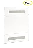 Ultimate Pack Of 6 Clear Acrylic Wall Mount Sign Holders By First-Rate Acrylics: Durable Scratch/Crack Resistant With Strong Adhesive-Hold 8.5x11 Paper Award Certificate-Easy Installation-No Drilling