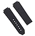 24MM ALLIGATOR LEATHER RUBBER BAND STRAP CLASP FOR HUBLOT H BIG BANG BLACK RED S