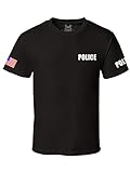 Gs-eagle Men's Police Graphic T-Shirt Xlarge Black