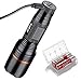 EBL Rechargeable Tactical Flashlight, IP68 Water Resistant, 1000 Lumens Cree LED Torch, Special Clip for Home, Outdoor, Emergency (2 x 18650 Batteries and USB Cable Inclued)