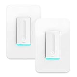 Wemo Dimmer Wi-Fi Light Switch, Compatible with Alexa and Google Assistant, 2-Pack (Renewed)