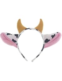 Pagreberya Cow Headband - Cow Costume - Cow Ears Costume - Cow Ears Headband