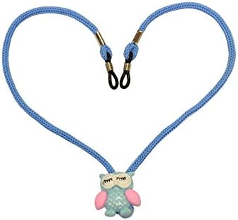 Girl Eyeglasses Retainer | Fun adjustable owl toggle | Secure, Practical and Fun Neck Cord