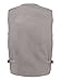 LUSI MADAM Men's Poplin Outdoors Travel Sports Multi-Pockets Work Fishing Vest 2X-Large Coffee