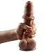 Realistic Dildos with Suction Cup Base (Flesh)