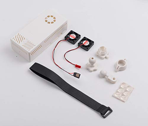 Summitlink V2 White Case Dual Fans for Stratux ADS-B Kit Fits AHRS Module and GPYes
