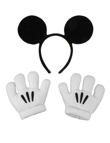 Mickey Gloves - elope Disney's Mickey Mouse Ears &