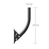 Antenna Mount Pole, Antop Adjustable Attic Antenna Mount - Outdoor TV Antenna Mounting Pole Universal Wall Mast Bracket - Easy Installation, Solid Structure, Weather Proof