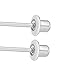 Rhodium Plated Small Purple CZ Butterfly Safety Screw Back Earrings for Babies, Infants, Toddlers, and Little Girls 5mm - Gorgeous Cubic Zirconia Purple Butterfly Studs for Young Girls