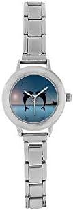 Hot Sale Dolphin Art Design Woman Women's Italian Charm Watch