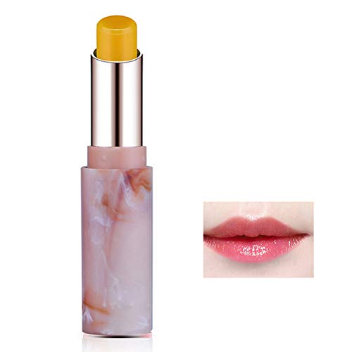 Marble Design 3 Pack Crystal Jelly Lipstick, Firstfly Waterproof Long Lasting Nutritious Lip Balm Lips Moisturizer Magic Temperature Color Change Lip Gloss