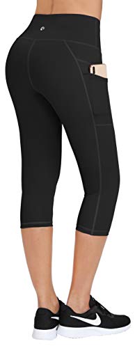 LifeSky Women Yoga Capri Pants with Pockets High Waist Tummy Control Leggings 4 Way Stretch Soft Running Leggings
