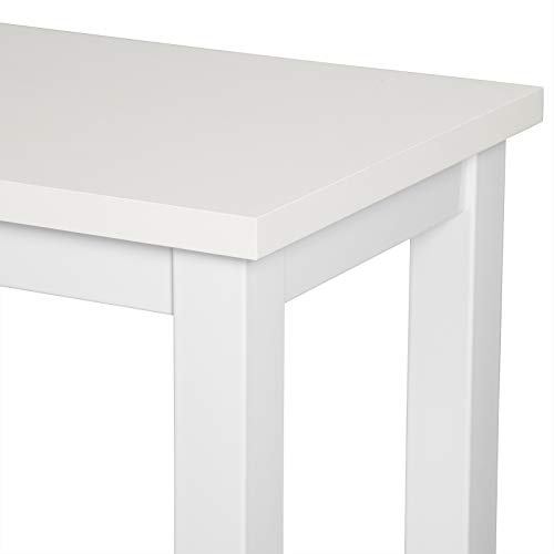 WOLTU BT17ws+BH237ws-2 1xBartisch + 2xBarhocker Stehtisch Esstisch Bistrotisch Bartheke Tresentisch Metallgestell MDF… – Bild 7