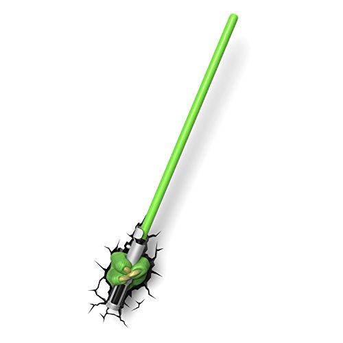 Star Wars Yoda Lichtschwert Wandlampe 3D Light FX LED