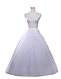 Dresstore Women's Bridal Petticoats Ball Gown A Line Crinoline Slip for Wedding Party