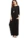 Verdusa Women's Casual Long Sleeve Oversized Loose Pocket Plus Size Maxi Dress