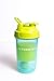 X-MIX Shaker Bottle, Protein Blender for Athletes, Leak Proof Lid Mixer Cup, Turquoise/Green Protein Shake, Water Bottle, 500 ml / 20 oz with 150 ml / 6 oz Storage for Protein Powder & Gym Supplements