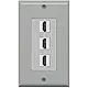 RiteAV - 3 Port HDMI Decorative Wall Plate