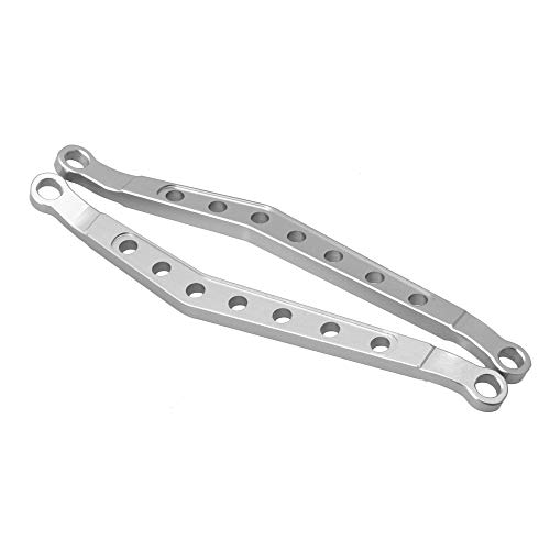 2pcs Wraith Links Set for AXIAL Jeep Wrangler Ghost AX90056 RC1:10 AX80083 Black AI. RC Servo Link (Silver) - Thumbnail 2