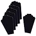 12.5" Black Velvet Jewelry Easel Display Stand Tower Rack for Home Bedroom (6) primary