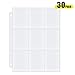 Pokemon Cards Holder (30-Sheet) - AHGXG 9-Pocket Baseball Trading Card Sleeves Clear Page Protector, Total 270 Pockets