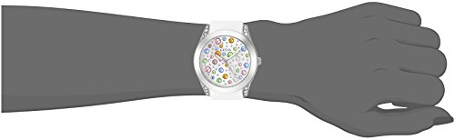 GUESS-Silver-Tone-and-White-Jeweled-Watch