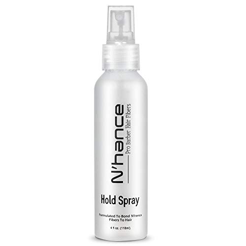 The Rich Barber N'Hance Hair Fibers Hold Spray | Effective Conditioning & Natural Look Fiber Hold Spray | Improve Hold, Water Resistance & Professional Styling (4 fl oz)