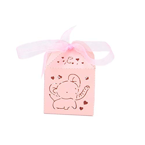 50 Pack Pink Elephant Girl Baby Shower Decoration Laser ...