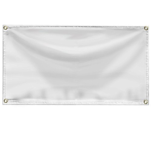 Wall26 Blank White 24 X 36 2 X 3 Foot 13 Oz Vinyl Banner