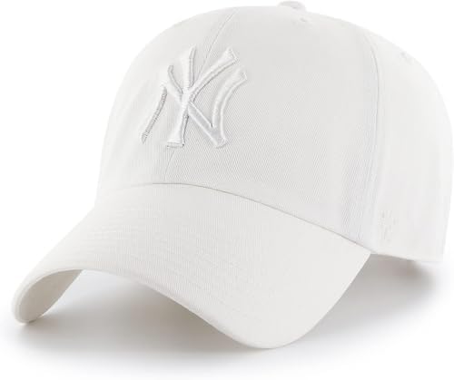 Amazon.com: 47 Brand MLB White White Primary Logo Clean Up