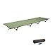 OUTAD Cot 24 x 79-Inches Pack-Away Cot 200KG Bearing With Breathable Waterproof Bed Surface e (Army green)