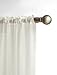 HLC.ME Ivory Sheer Voile Window Treatment Rod Pocket Curtain Panels for Bedroom and Living Room (54 x 84 inches Long, Set of 2)