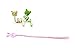 iCosow Lovely Cute Cable Tie 3-pc[ Frog,pink Rabbit,bears] Cord Organizer Earphone Wrap Winder/Fixer Holder/cord Manager/cable Winder,fit for iphone 4 4s 5 5s 6 6plus