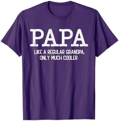 Amazon.com: Papa, Like a Grandpa Only Cooler Family T Shirt T